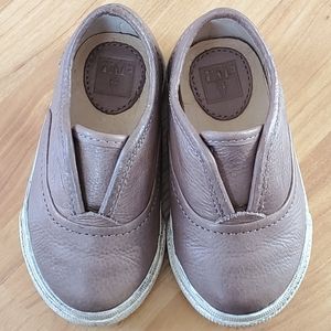 Frye Chambers Slipon Leather Shoes Taupe Brown 5